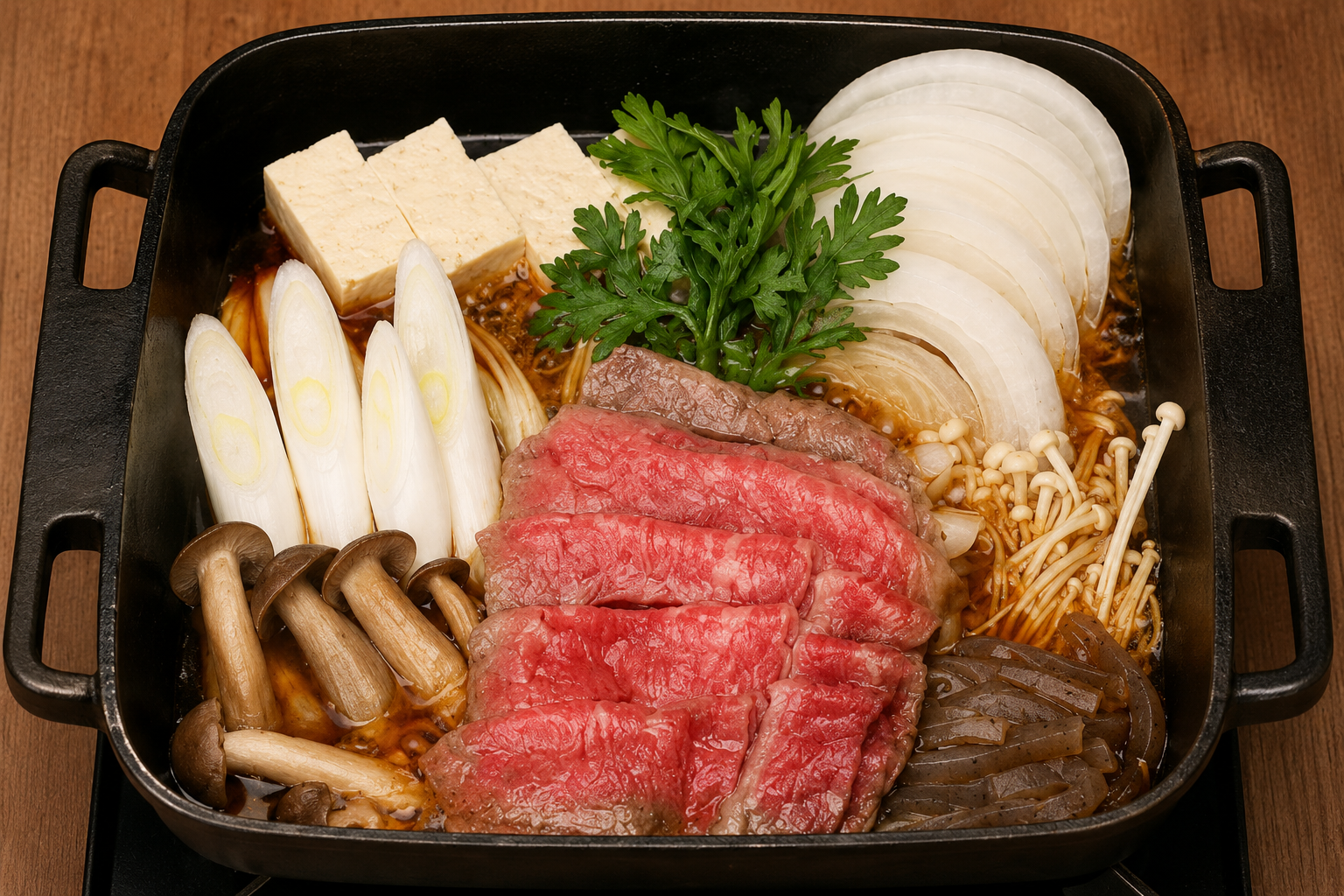 Exquisite Sukiyaki Dish